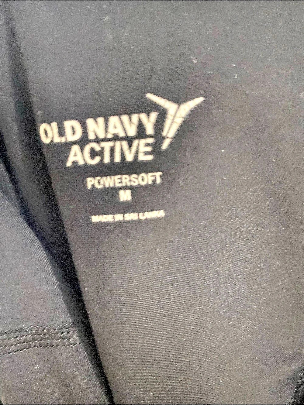 Old Navy PowerSoft High-Waisted Leggings Black Medium - Picture 3 of 3